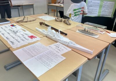 歴史研究：３Dプリンタで作った戦艦の模型ですね。